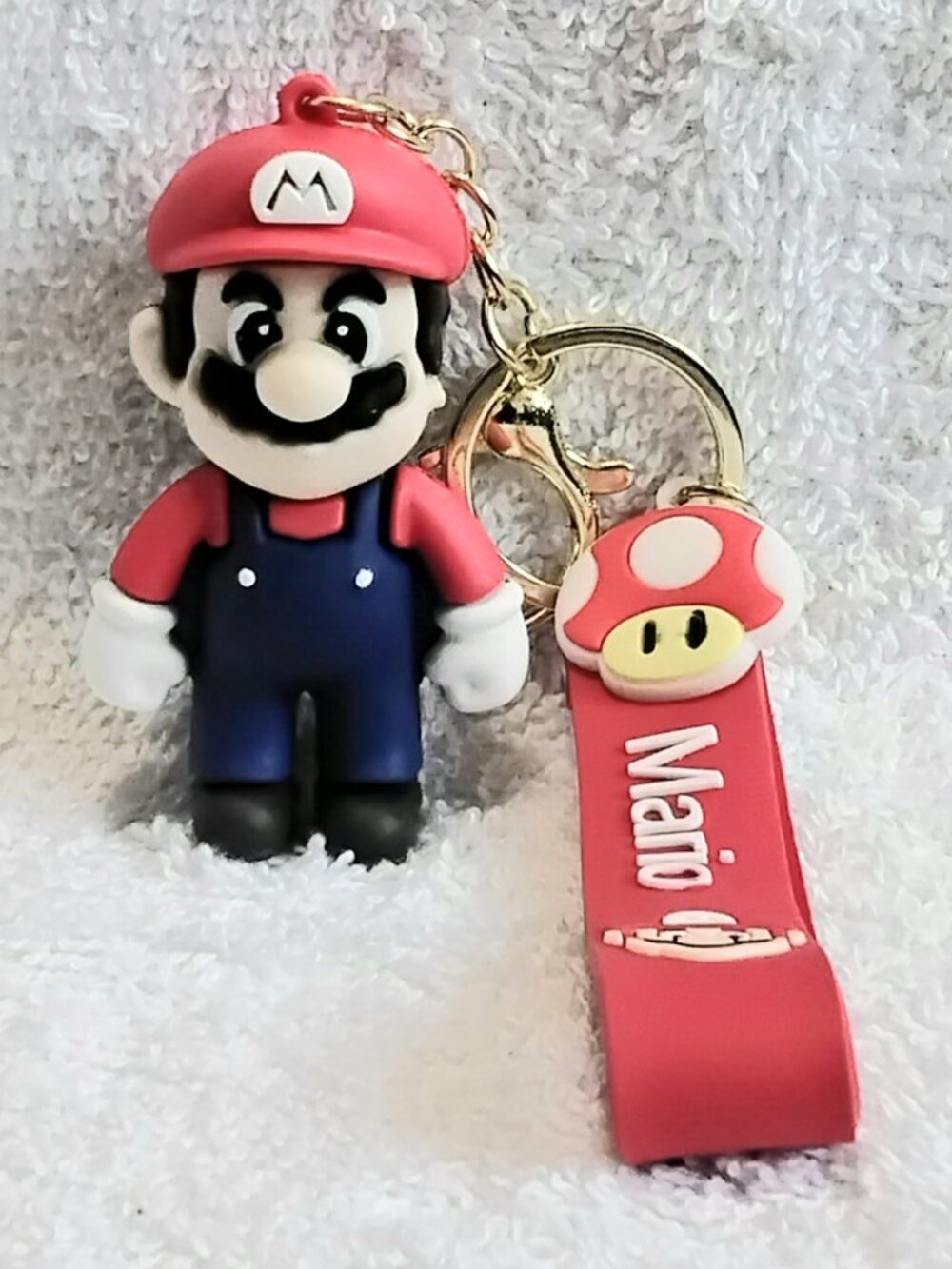 2/$20 3D Silicone Super Mario Keychain made of Very Durable Rubber!!